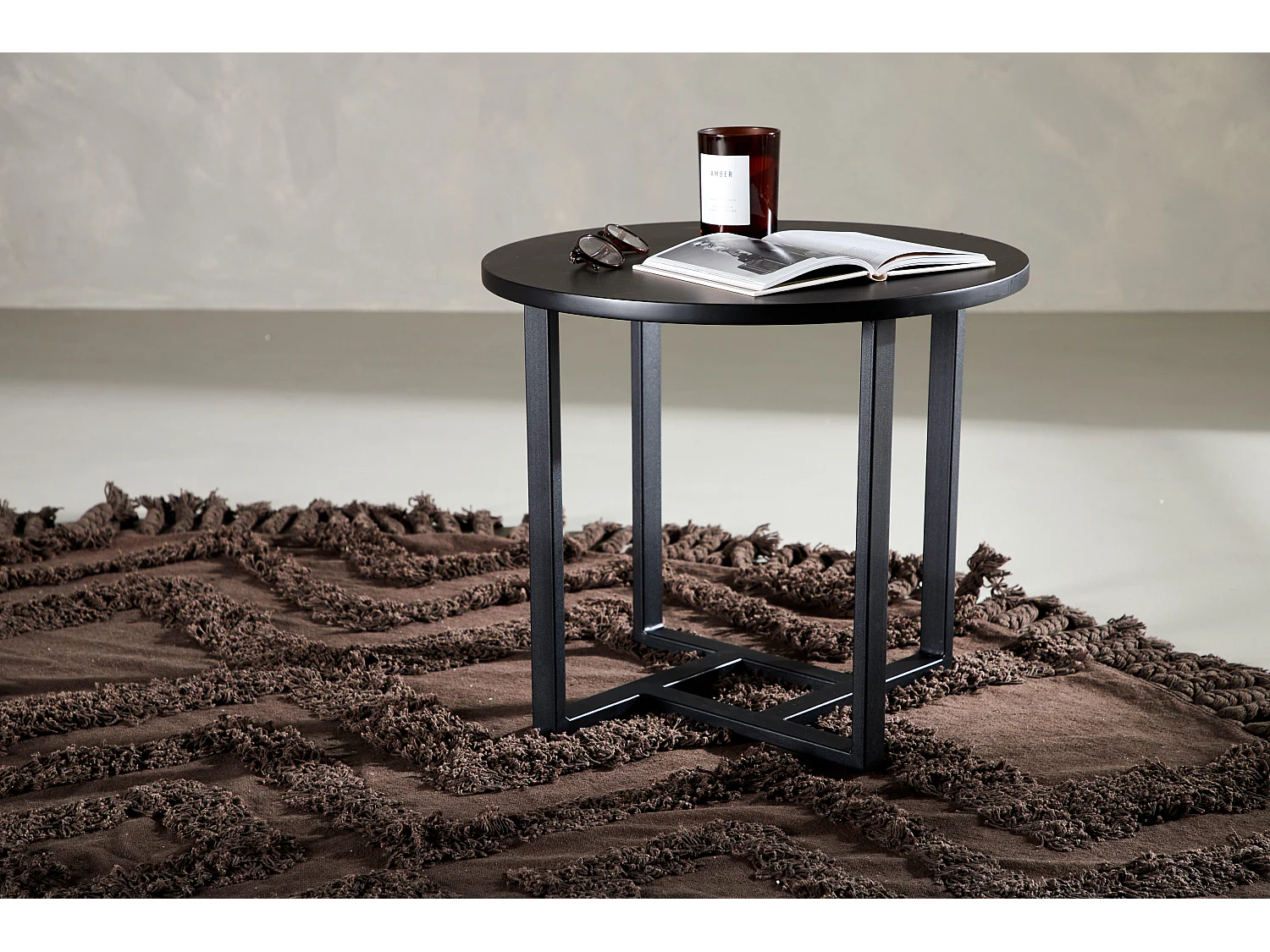 Couchtisch LAWTON CT50 50x50x45 Schwarz