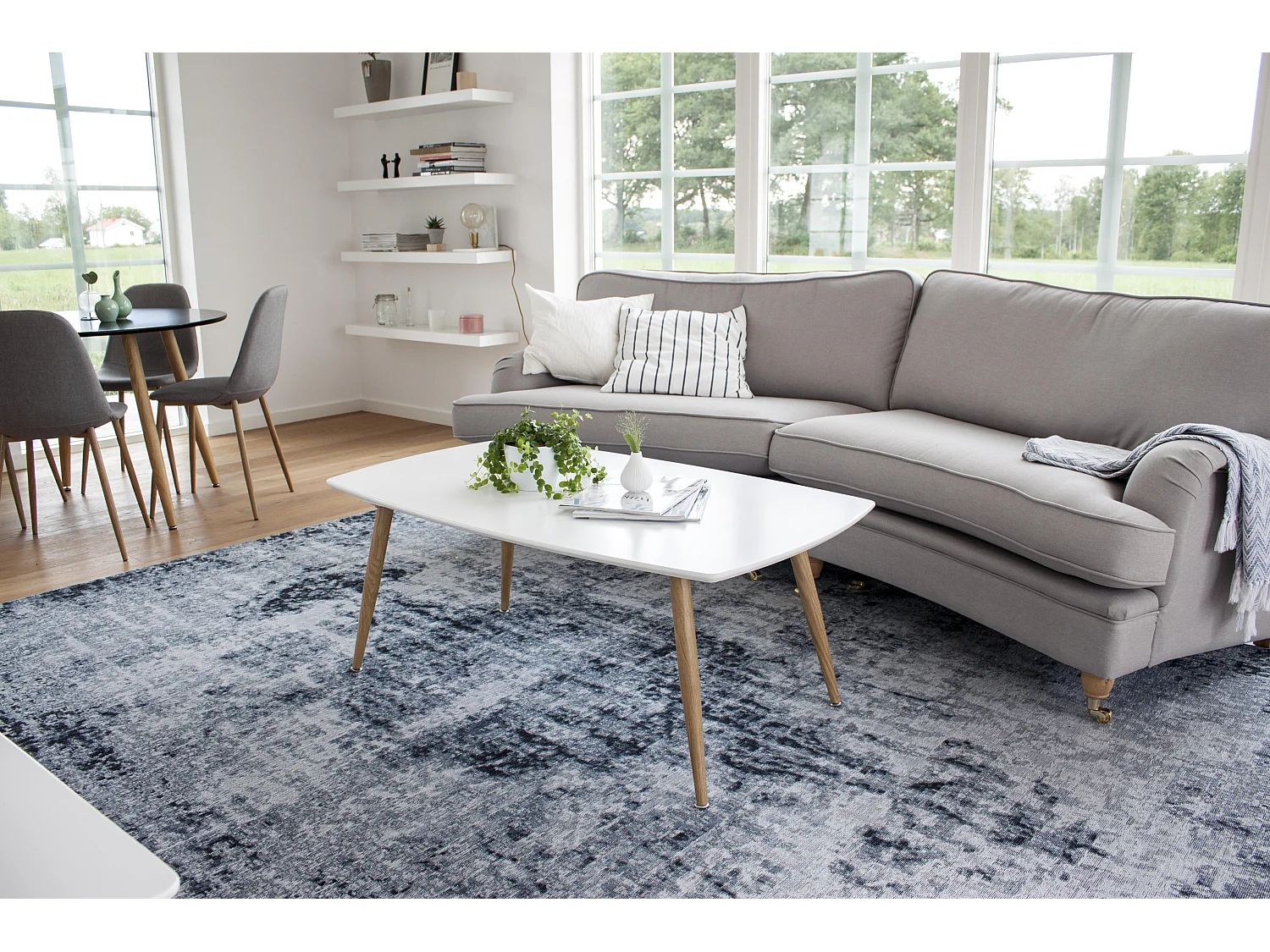 Table Basse PLAZA CT70 70x120x46 Blanc