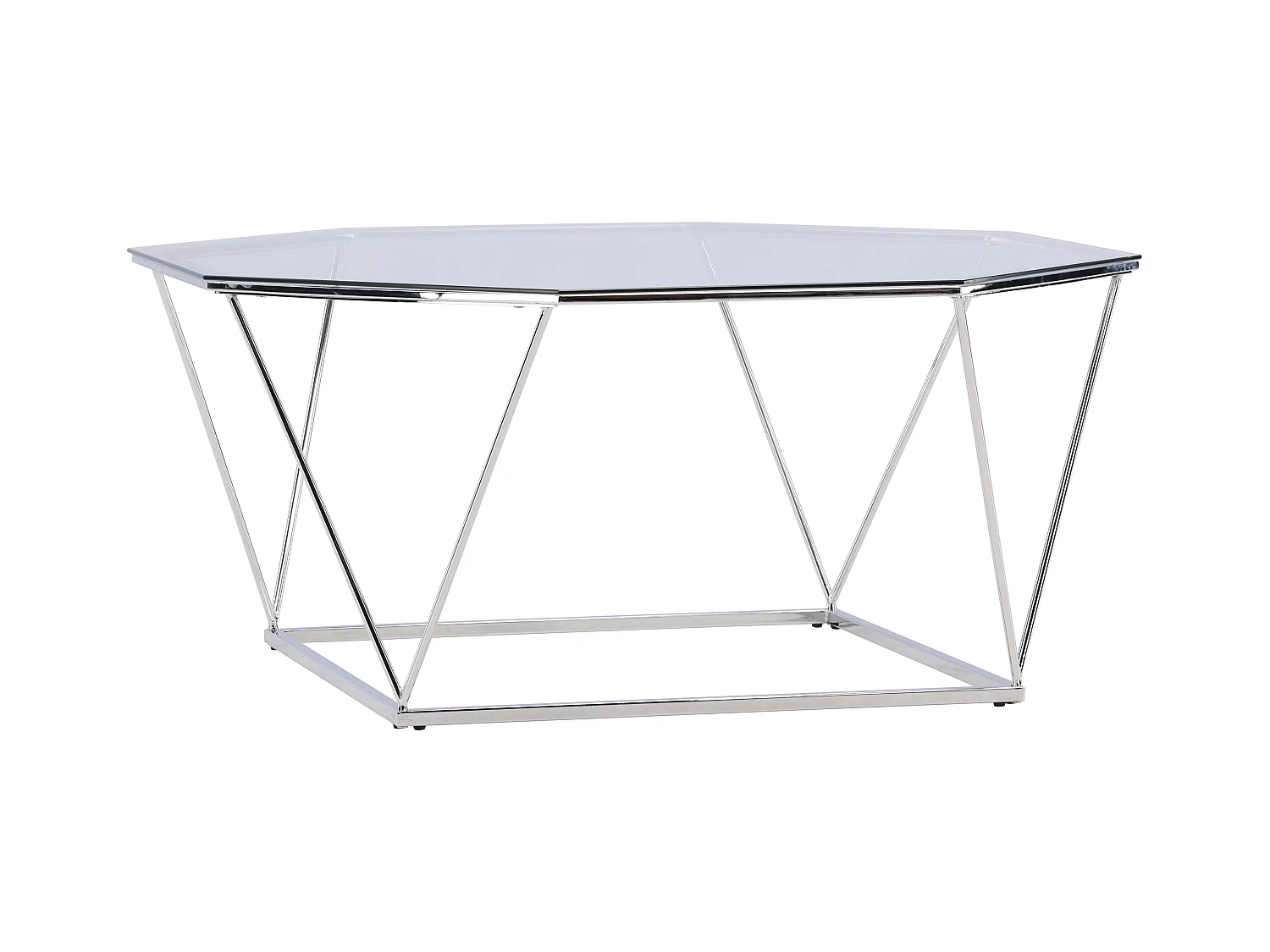 Table Basse ÖSTERLEN CT100 100x100x45 Transparent