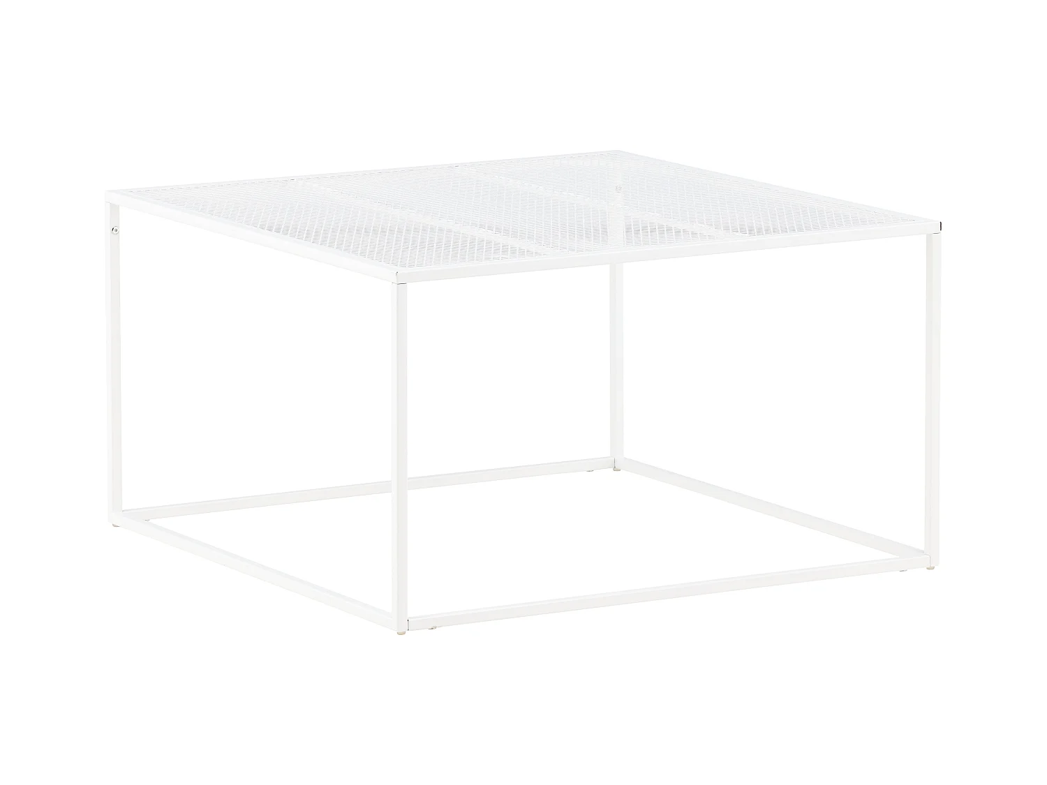 Couchtisch NETZ CT80 80x80x45 Weiß