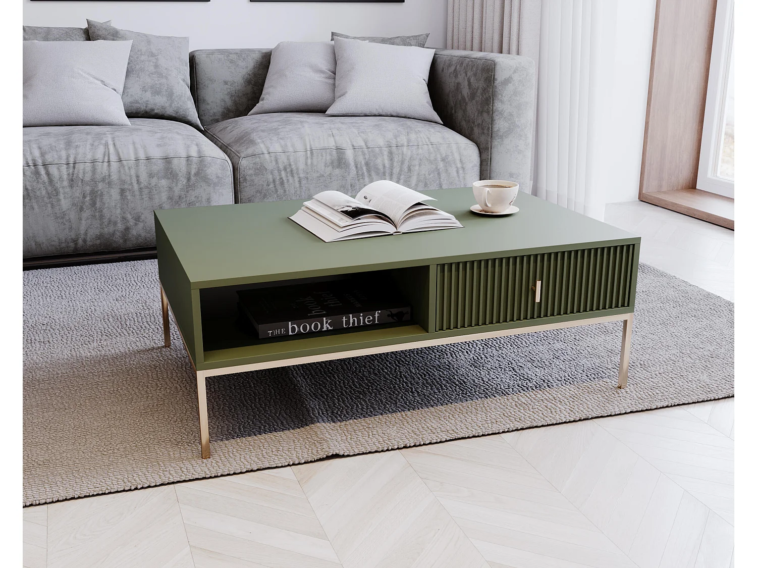 Table Basse MAGGIORE CT104 104x68x40 Vert