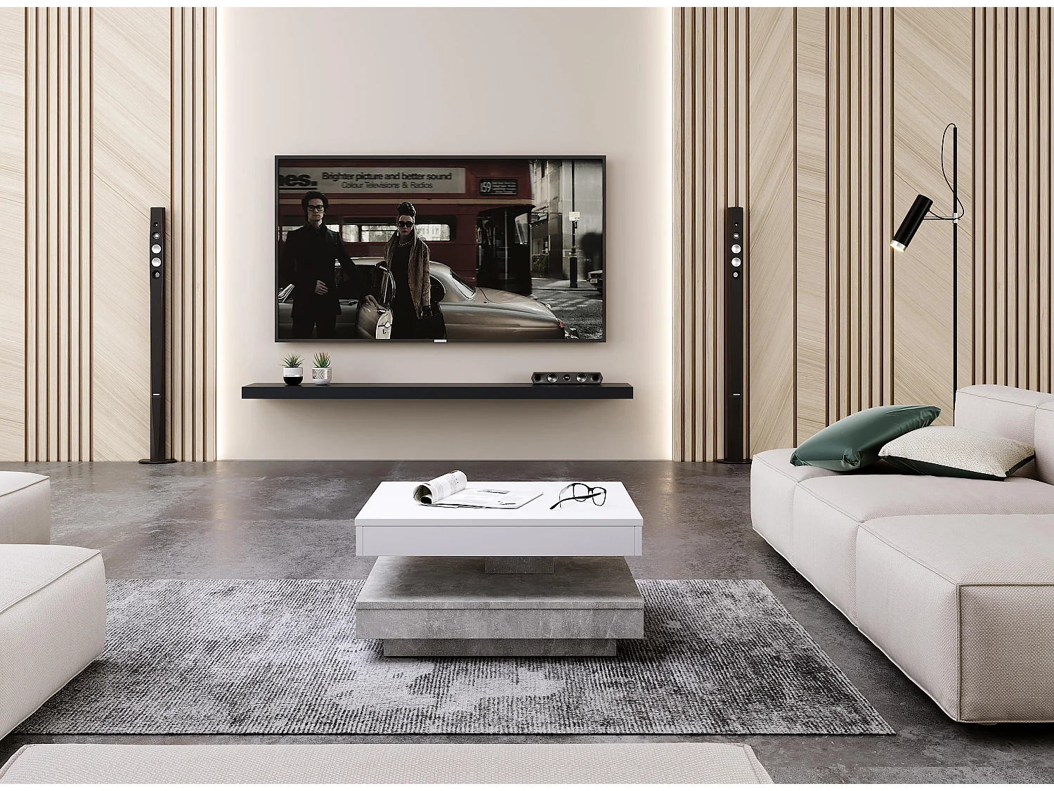 Table Basse PICO CT67 67x67x33 Blanc