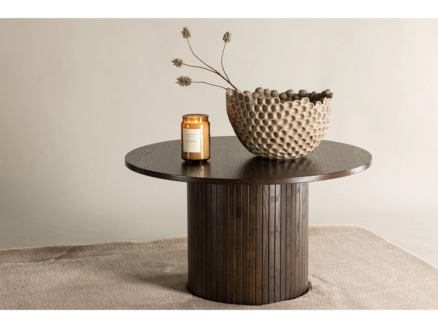 Mesa Centro BIANCA CT80 80x80x45 Castanho