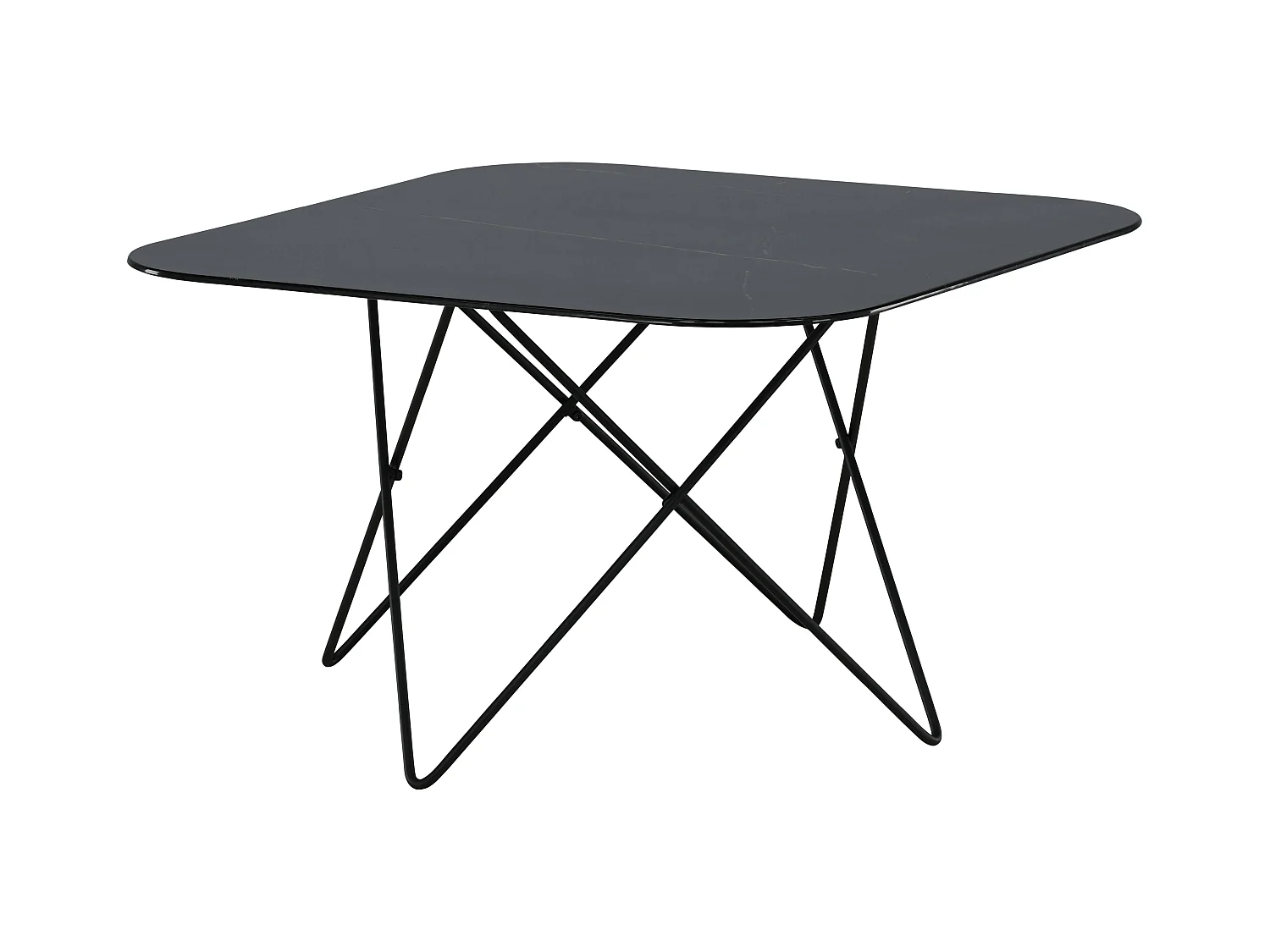 Table Basse TRISTAR CT80 80x80x50 Noir