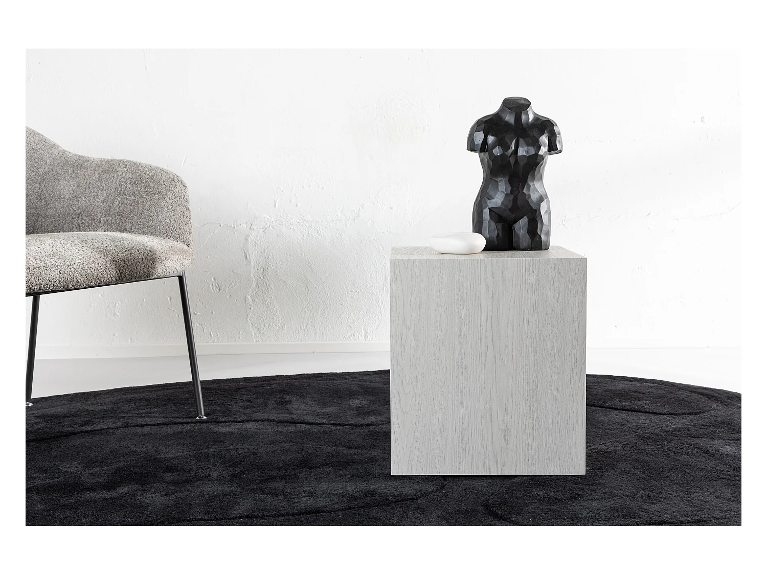 Table Basse JERSEY CT60 60x80x40 Blanc