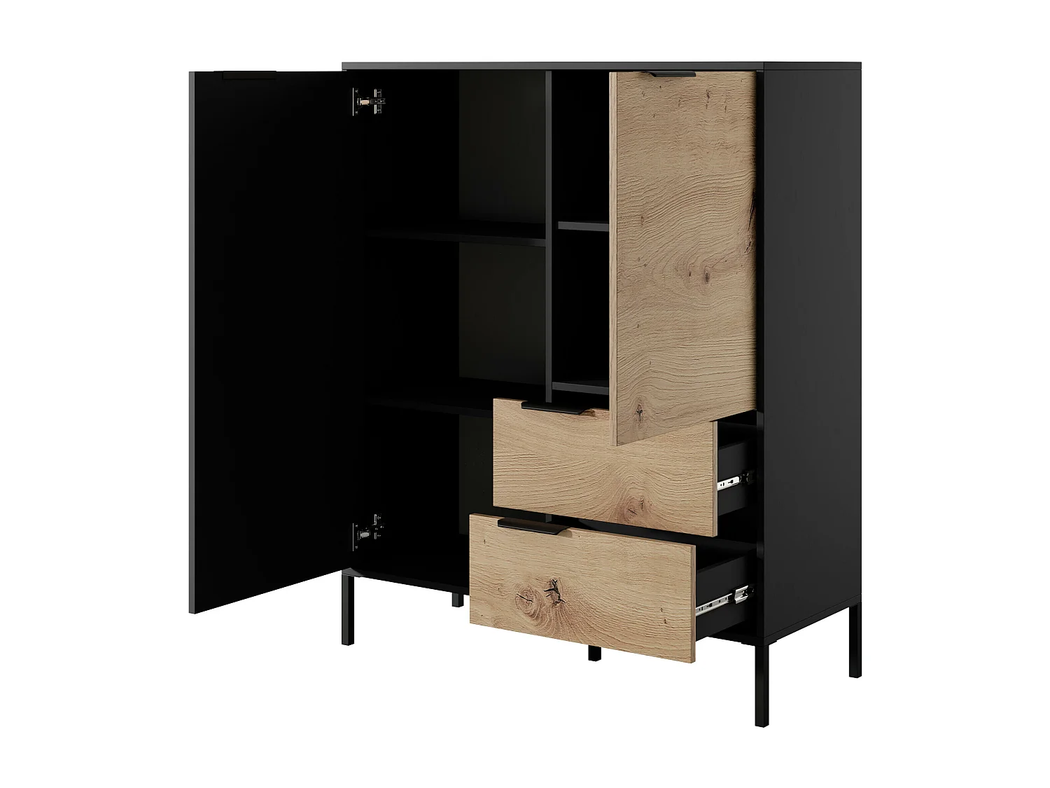 Ladekast RAVE COD104 2D2D 104x40x124 Beige