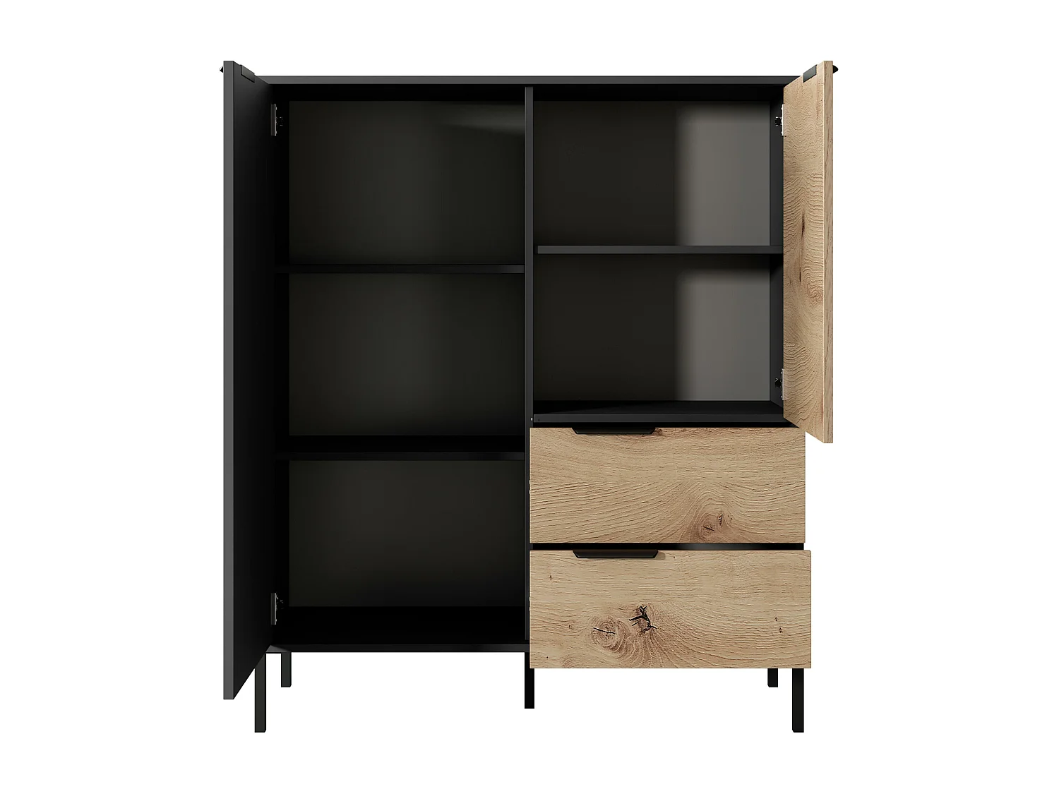 Ladekast RAVE COD104 2D2D 104x40x124 Beige