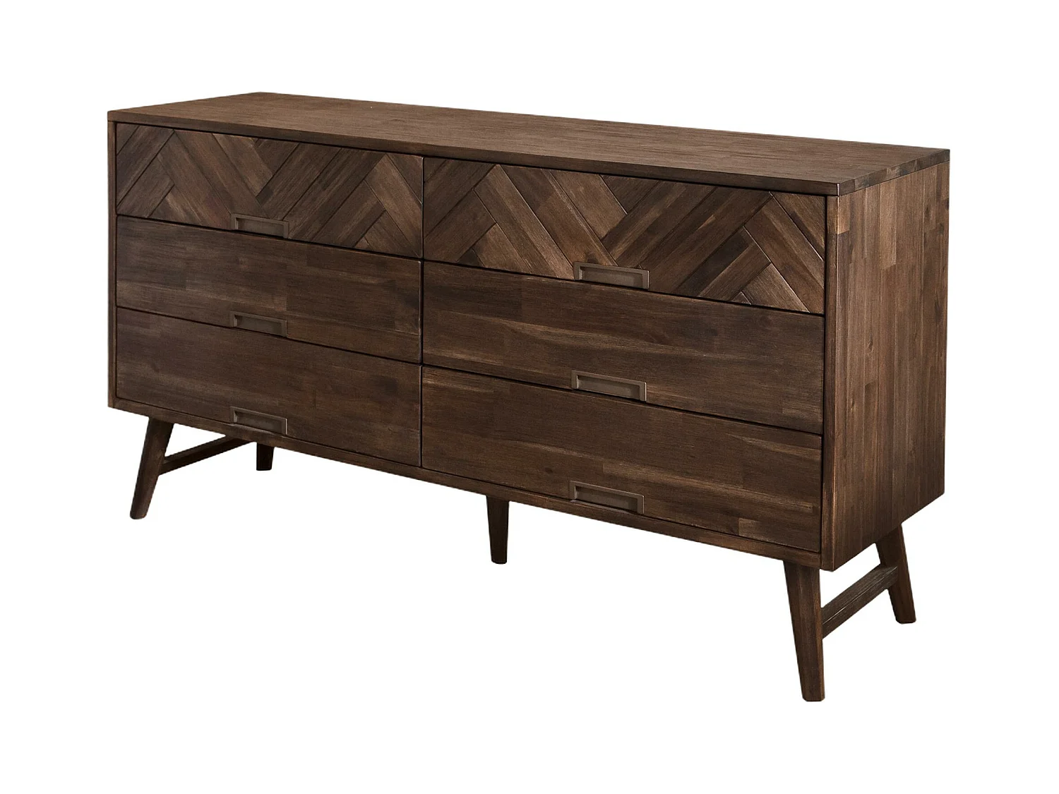 Comoda ASHTON COD155 6D 155x45x80 Marrón