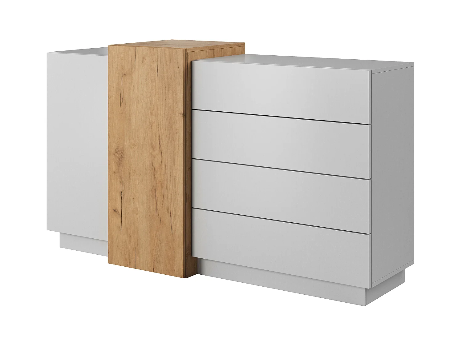 Commode 3D COD160 2D4D 160x45x94 Blanc