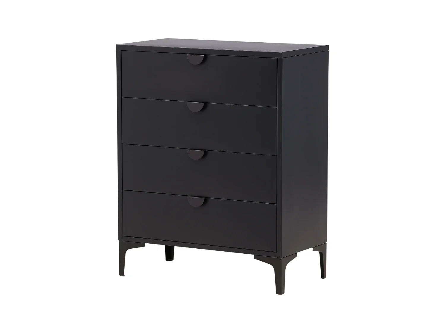 Commode PIRING COD78 4D 78x40x117 Noir
