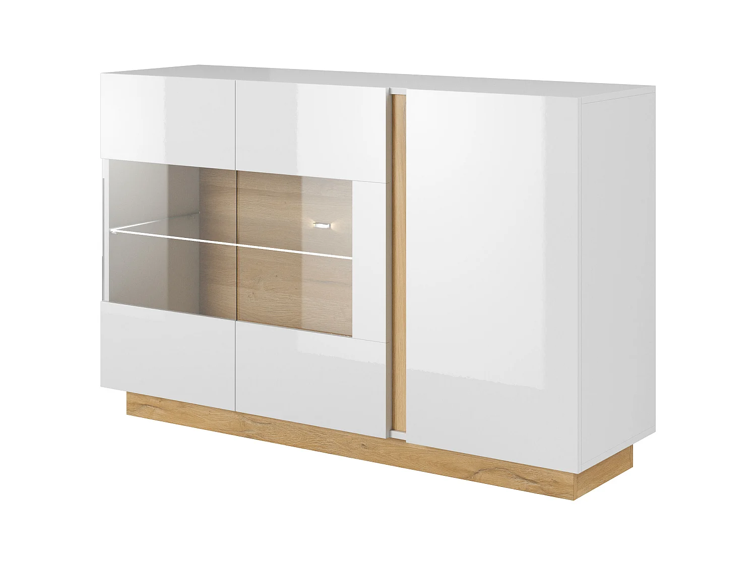 Commode ARCADE COD139 3D 139x40x91 Blanc