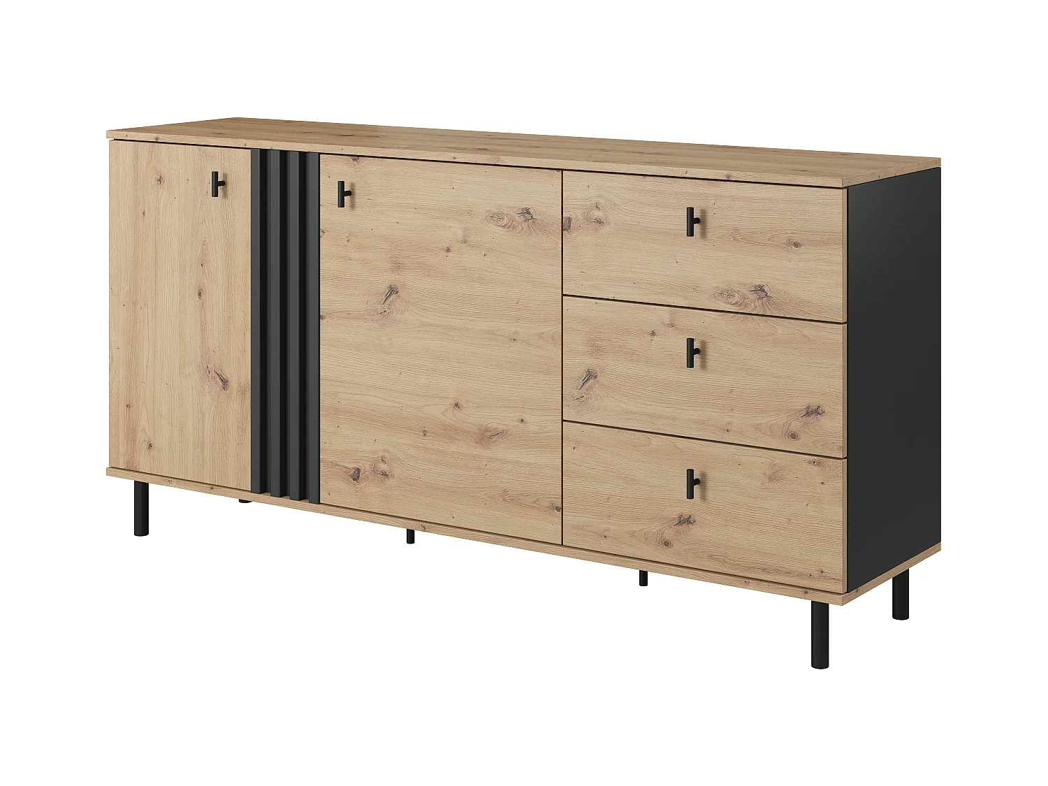 Commode MADIS COD165 2D3D 165x40x82 Beige