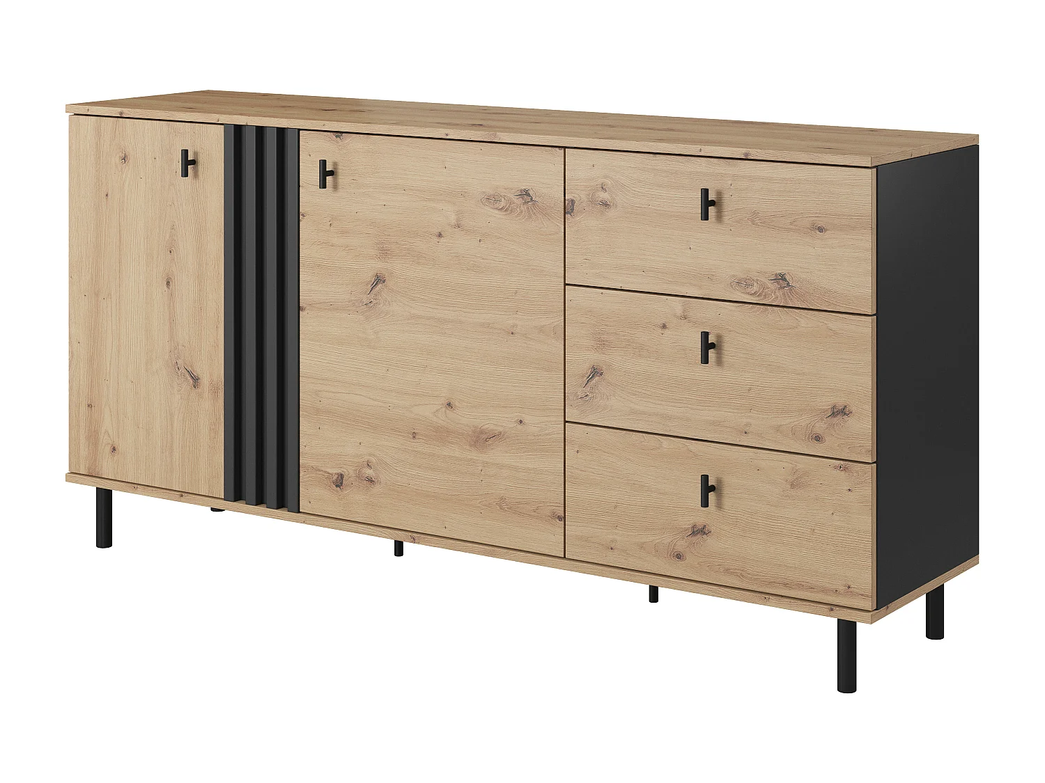 Commode MADIS COD165 2D3D 165x40x82 Beige