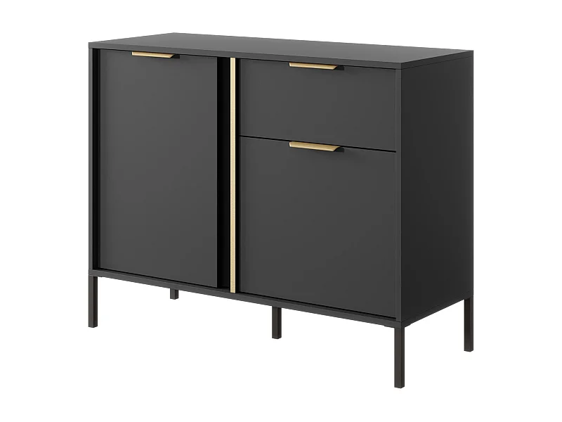 Comò LARS COD104 2D1D 104x40x82 Nero