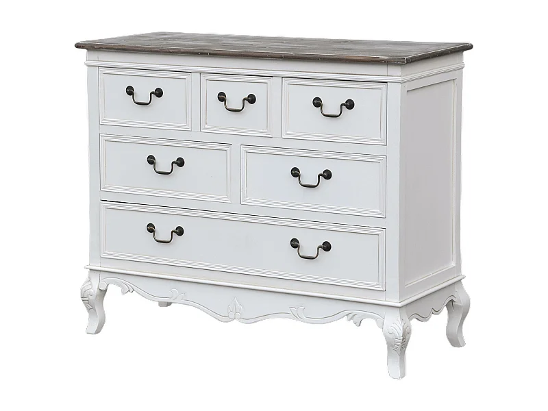Commode RIMINI WHITE COD110 6D 110x40x81 Blanc