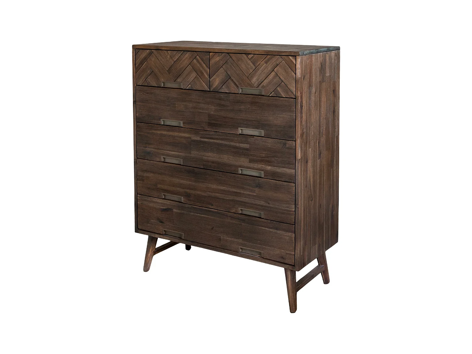 Ladekast ASHTON COD100 6D 100x45x125 Bruin