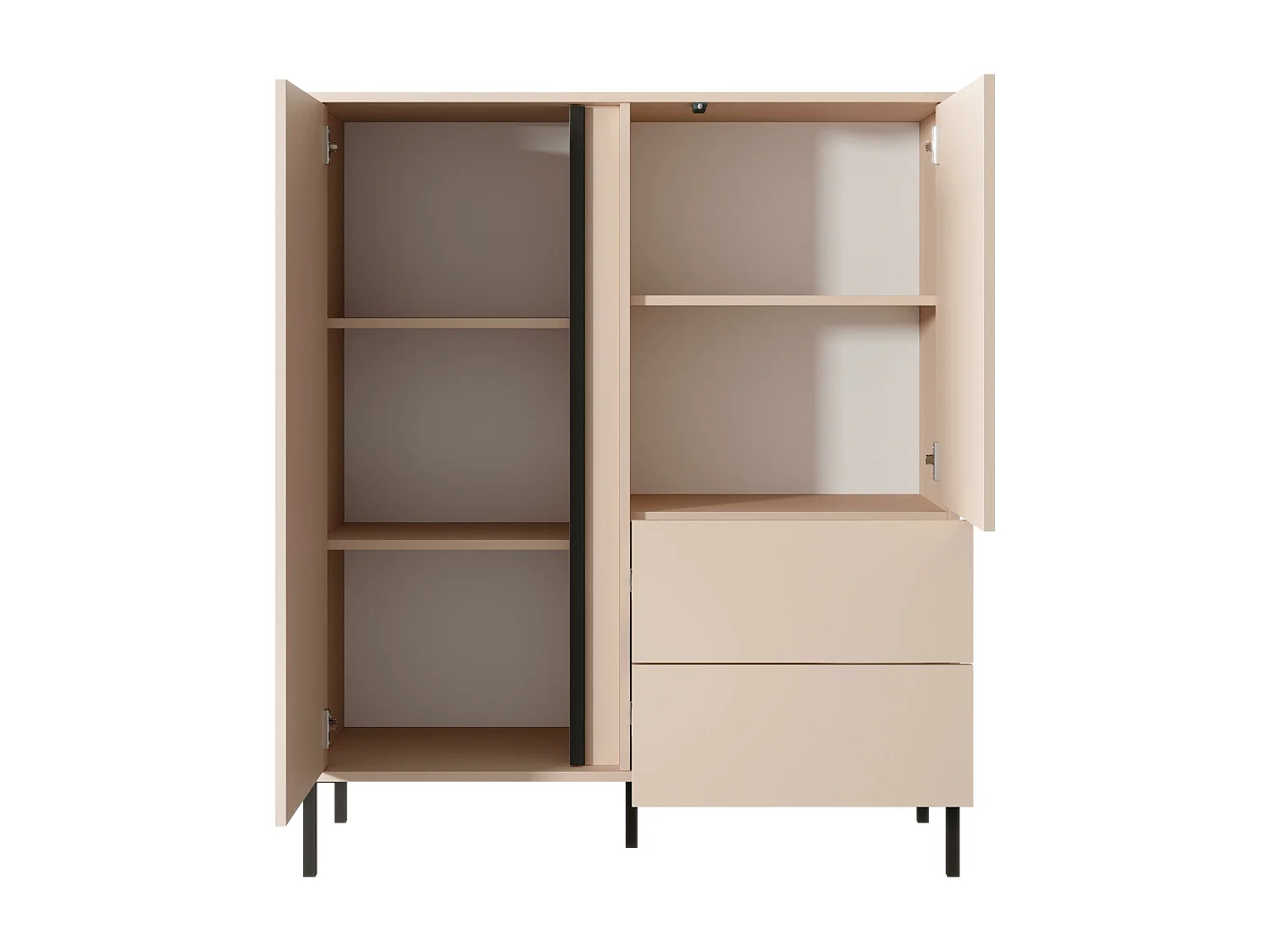 Kommode DAST COD104 2D2D 104x40x124 Beige