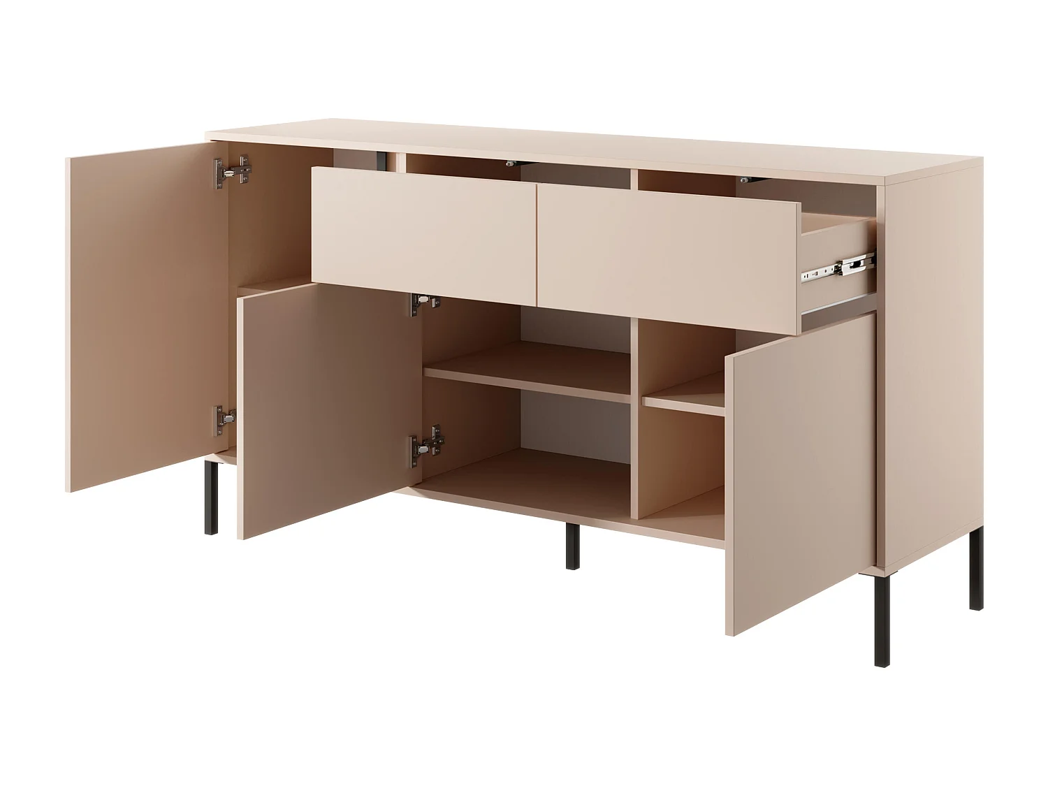 Ladekast DAST COD154 3D2D 154x40x82 Beige