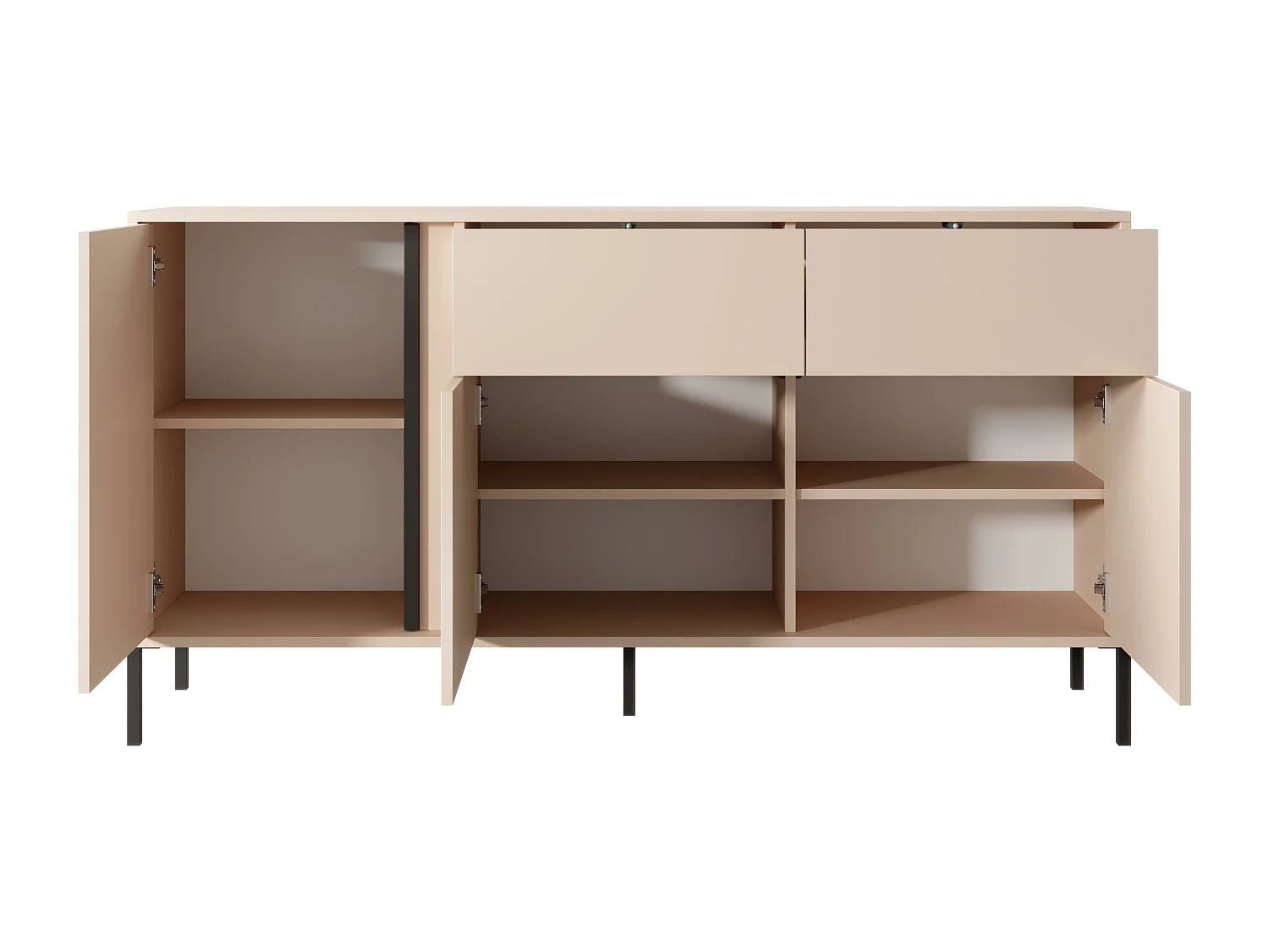 Ladekast DAST COD154 3D2D 154x40x82 Beige