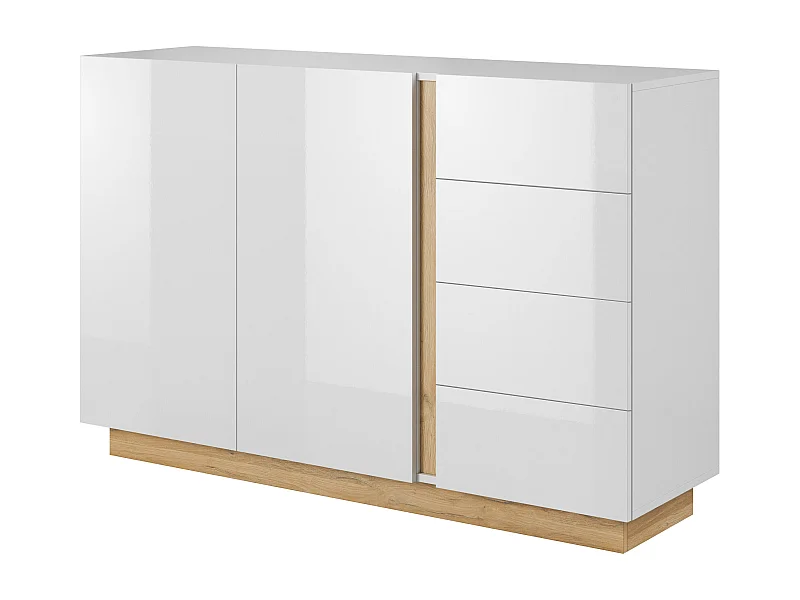 Comò ARCADE COD139 2D4D 139x40x91 Bianco