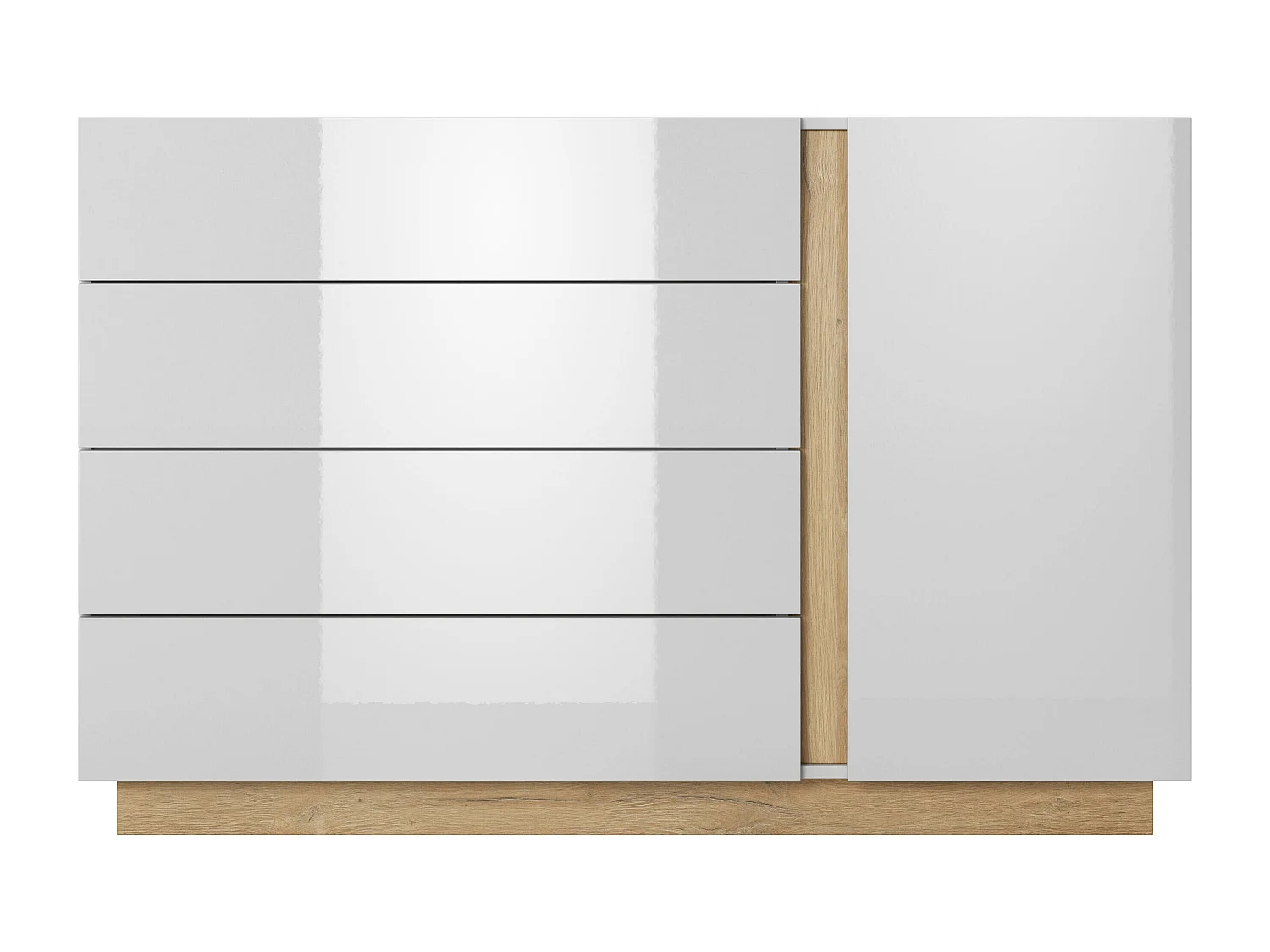 Comoda ARCADE COD139 1D4D 139x40x91 Blanco