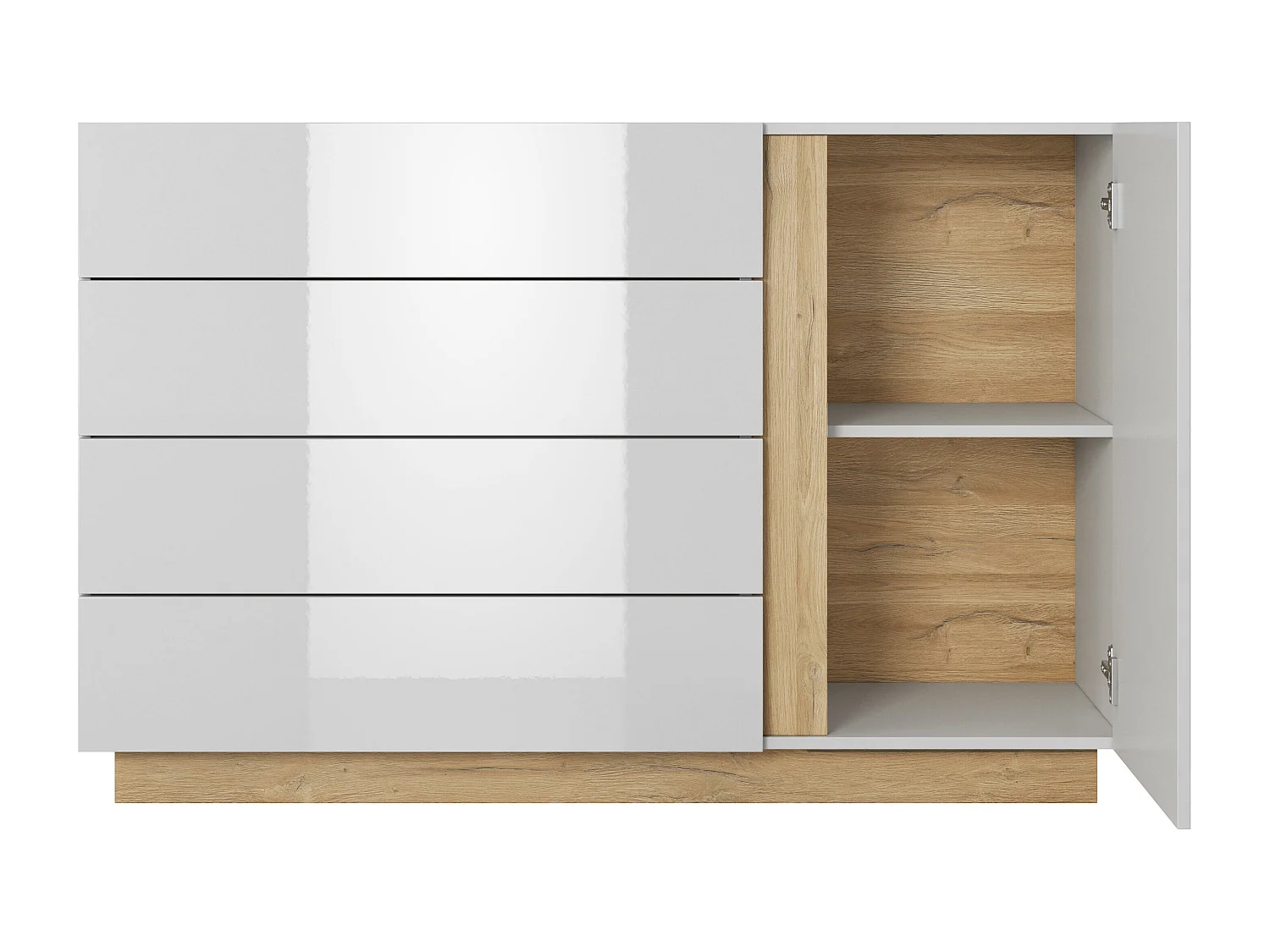 Comoda ARCADE COD139 1D4D 139x40x91 Blanco