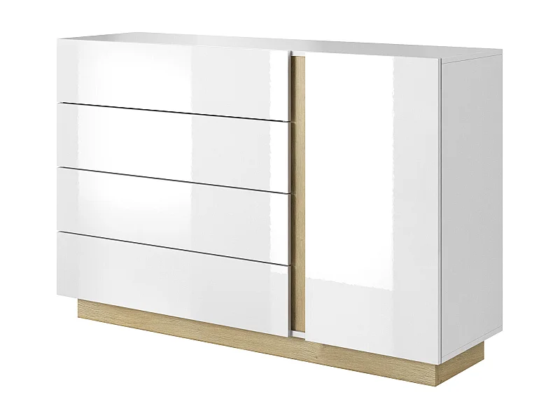 Commode ARCADE COD139 1D4D 139x40x91 Blanc