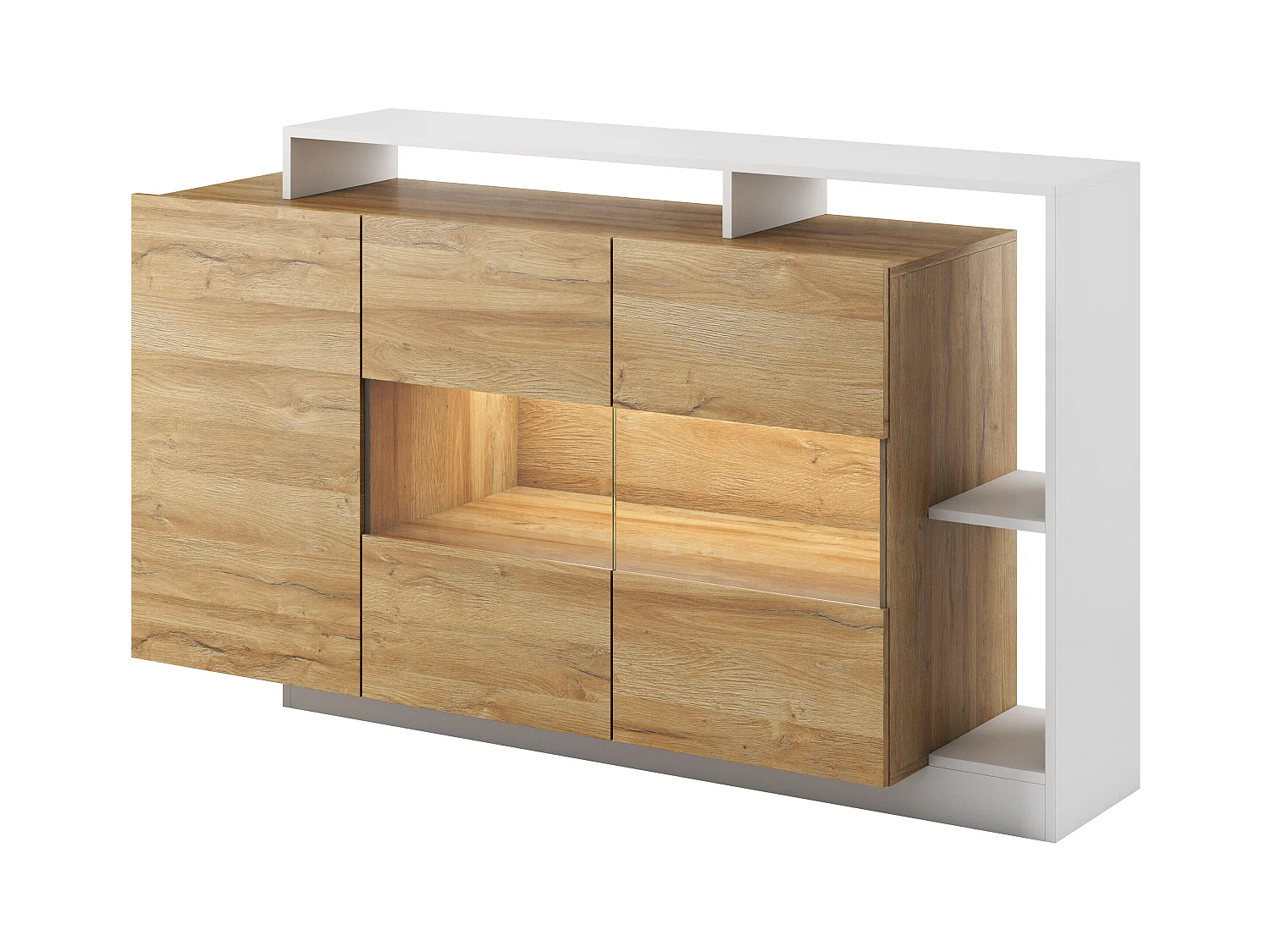 Commode ALVA COD155 3D 155x44x94 Blanc