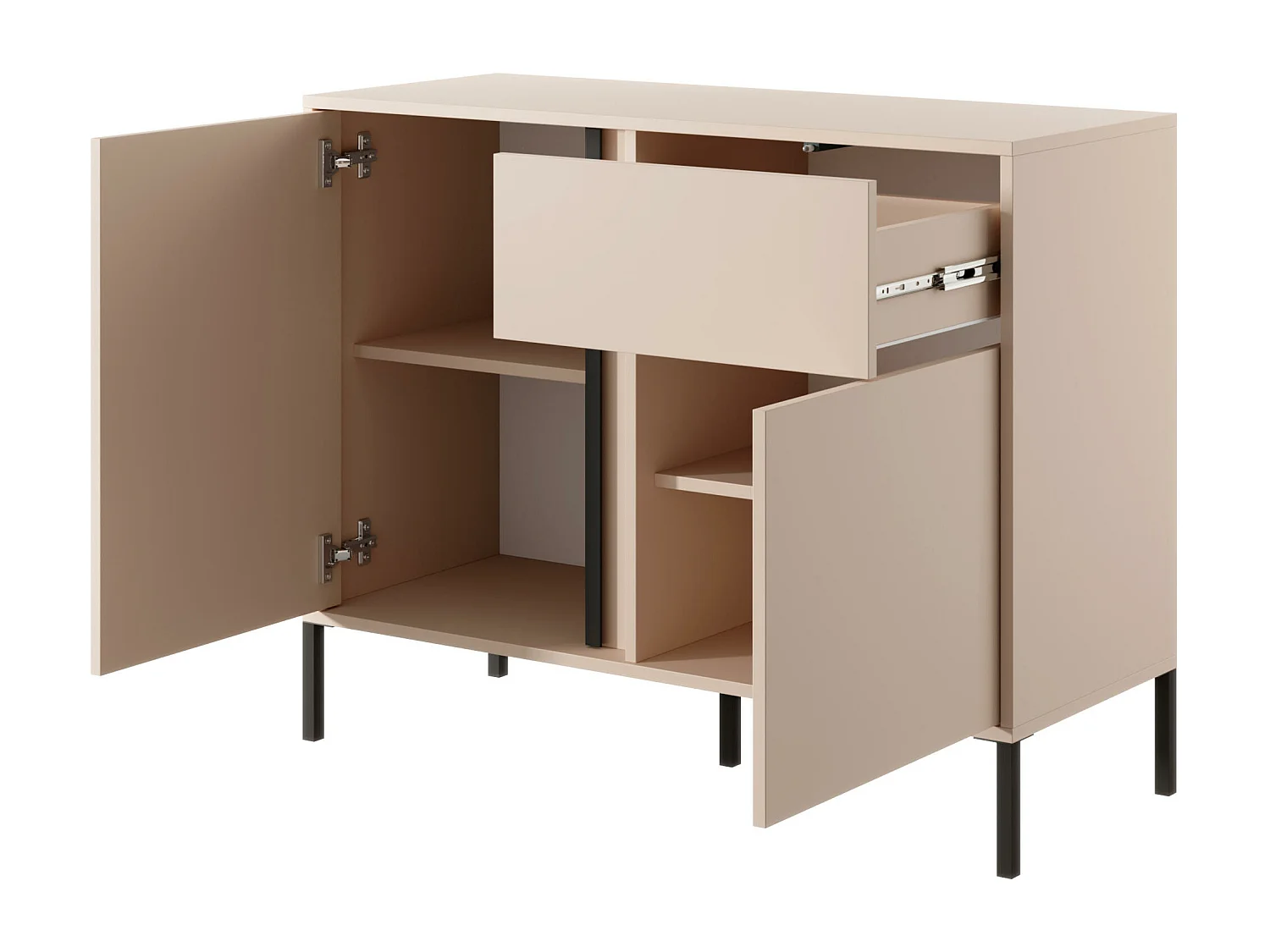 Ladekast DAST COD104 2D1D 104x40x82 Beige