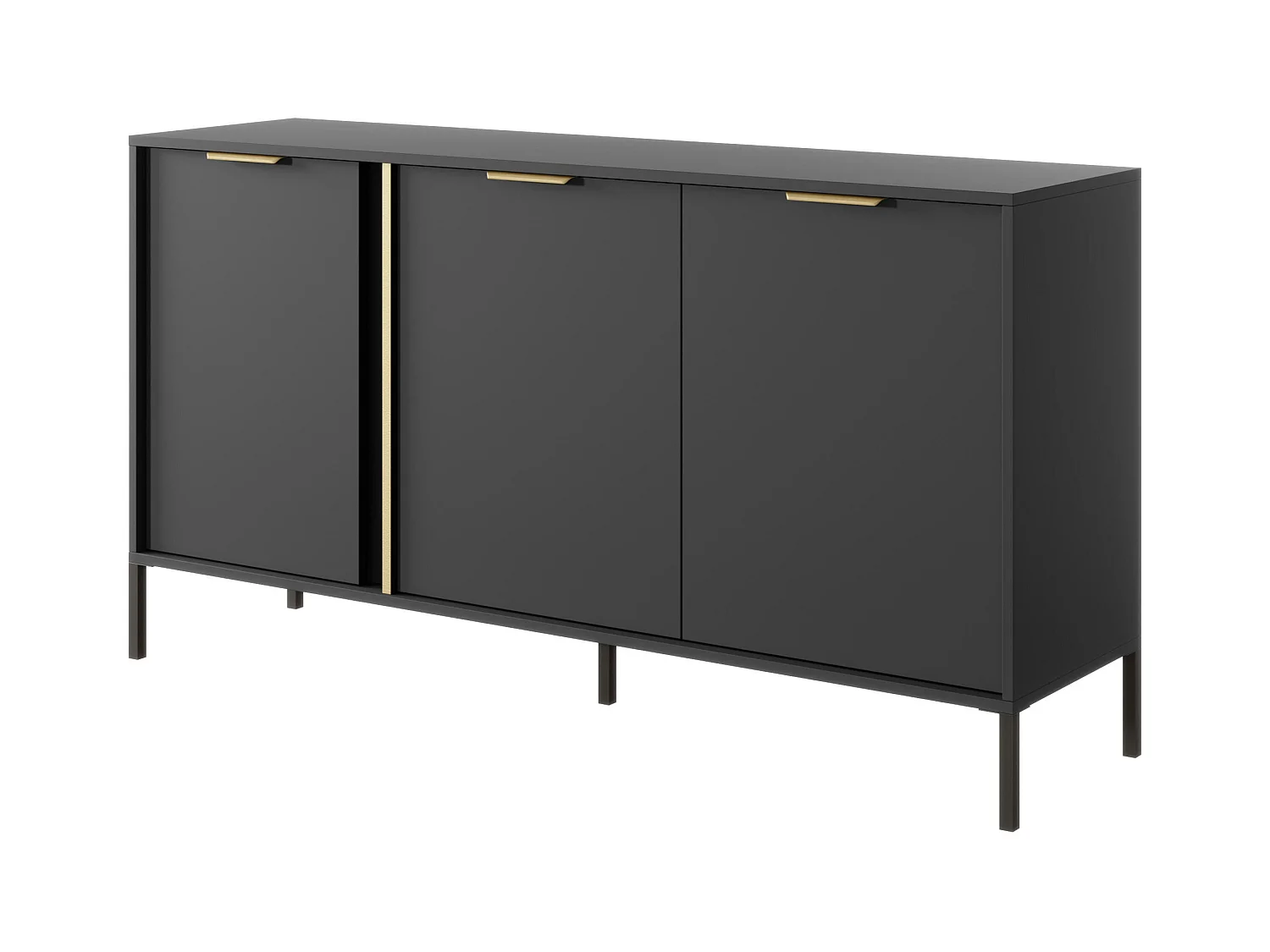 Commode LARS COD154 3D 154x40x82 Noir