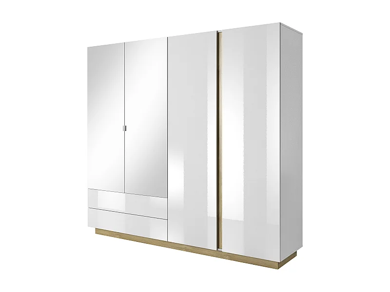 Armoire ARCADE WR220 4D2D1 220x54x203 Blanc
