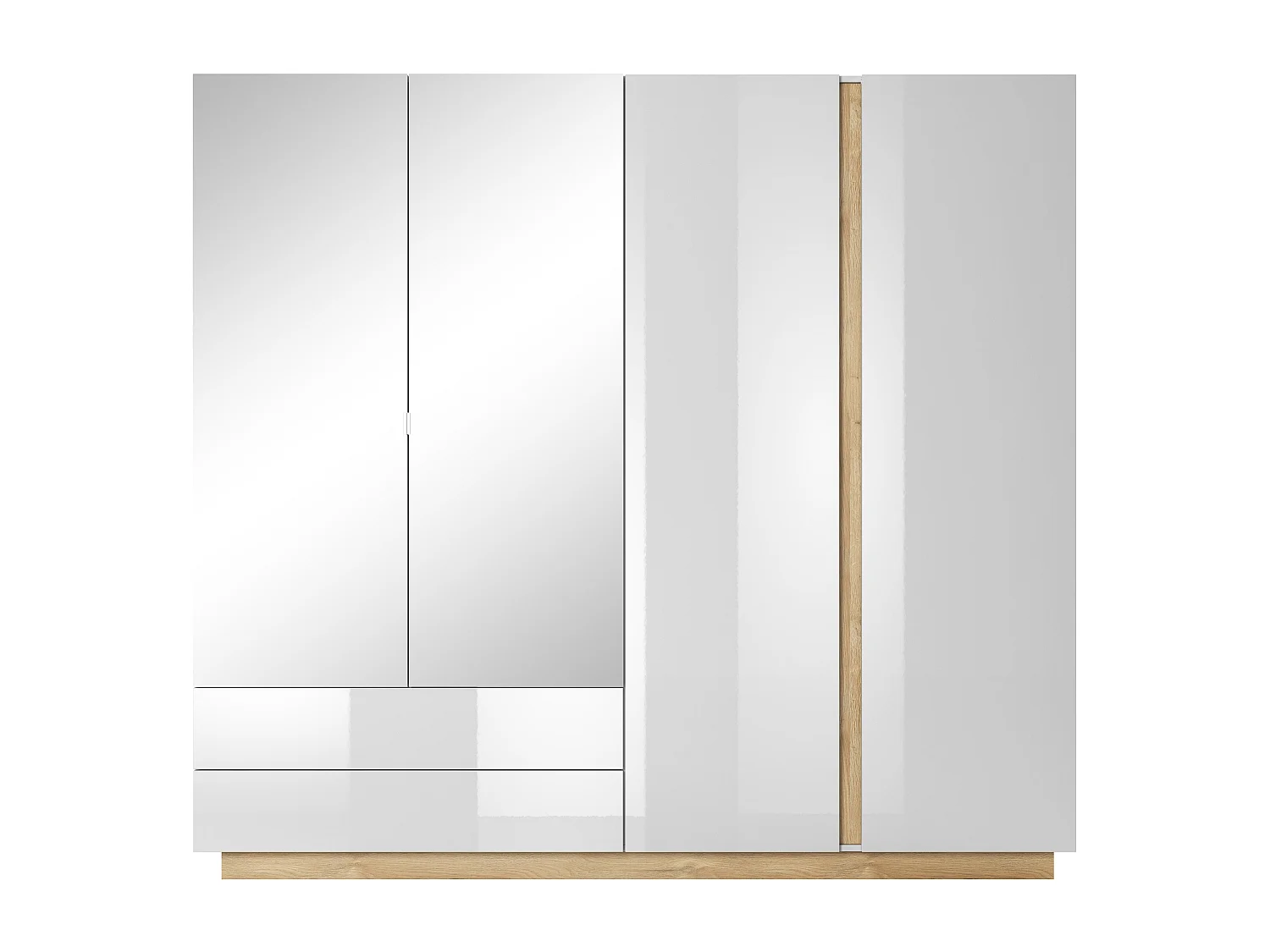 Armoire ARCADE WR220 4D2D1 220x54x203 Blanc