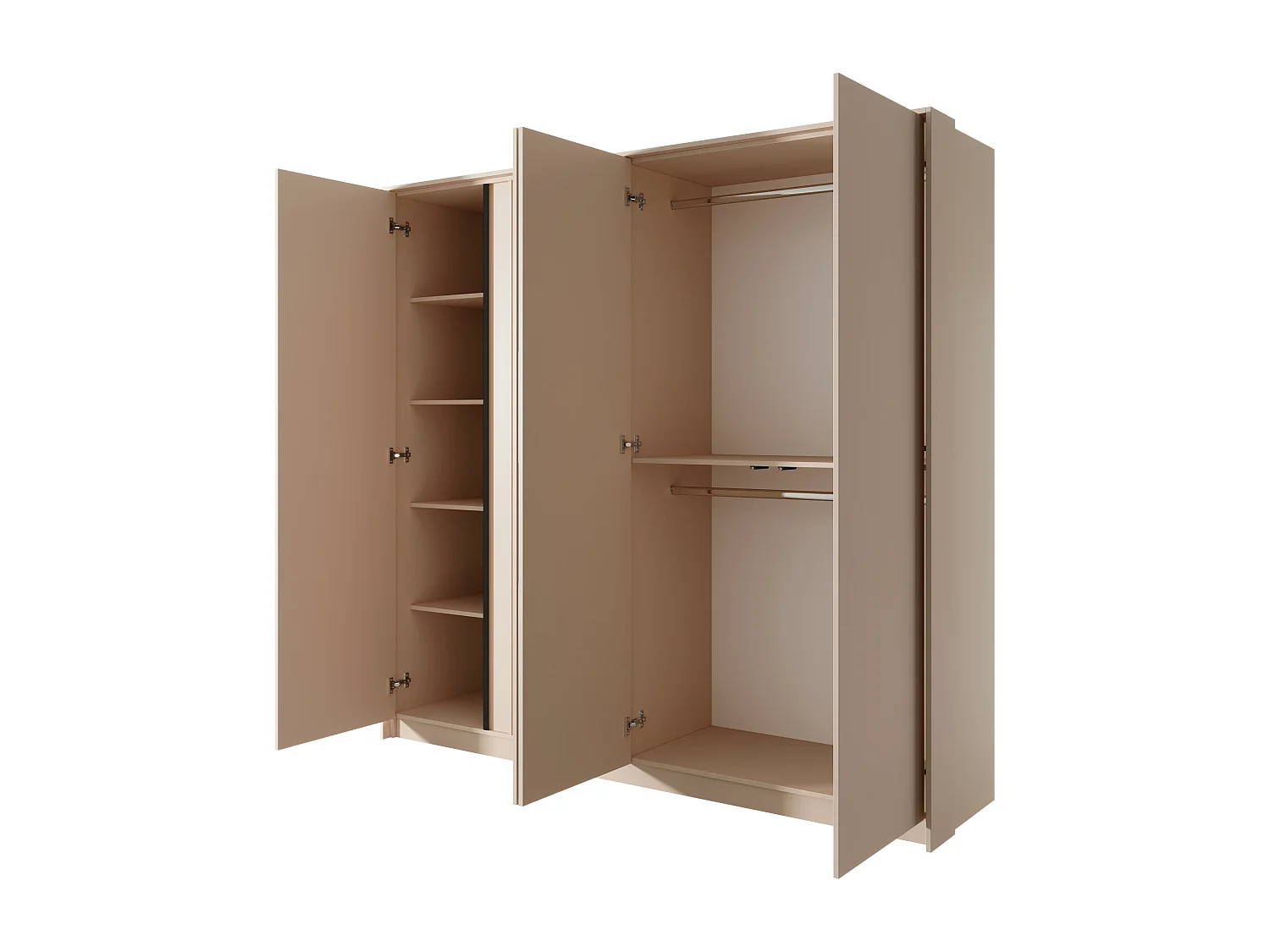 Roupeiro DAST WR224 4D12S 224x56x210 Rosa