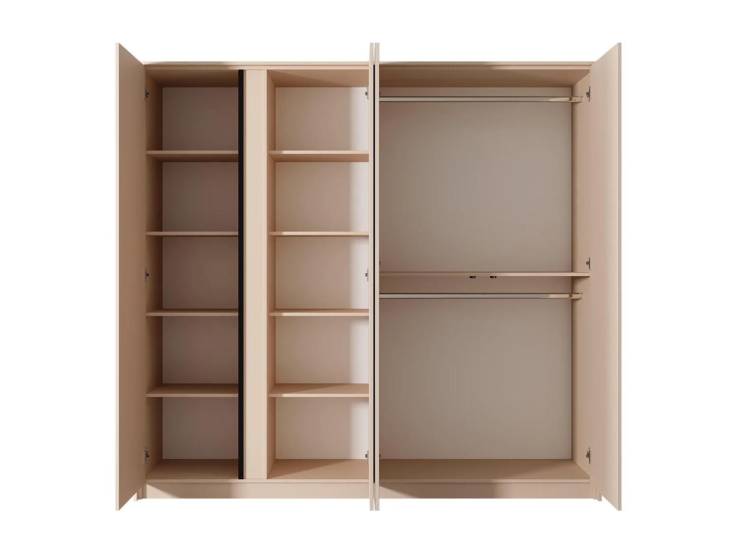 Kleiderschrank DAST WR224 4D12S 224x56x210 Rosa