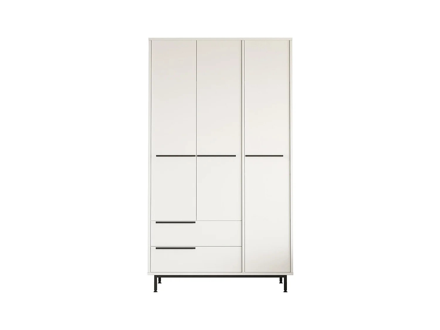 Armoire OCEAN WR112 3D2D6S 112x55x196 Blanc