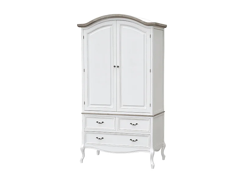 Armario RIMINI WHITE WR110 2D3D 110x59x205 Blanco