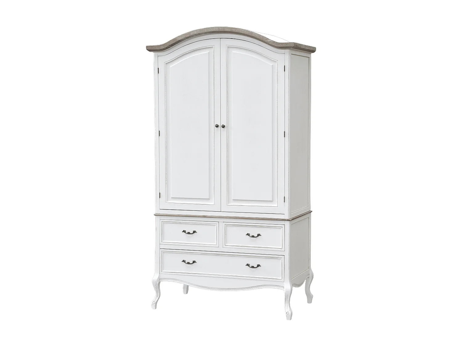 Armario RIMINI WHITE WR110 2D3D 110x59x205 Blanco