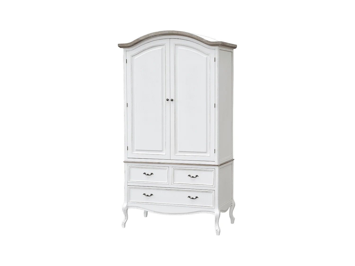 Armoire RIMINI WHITE WR110 2D3D 110x59x205 Blanc