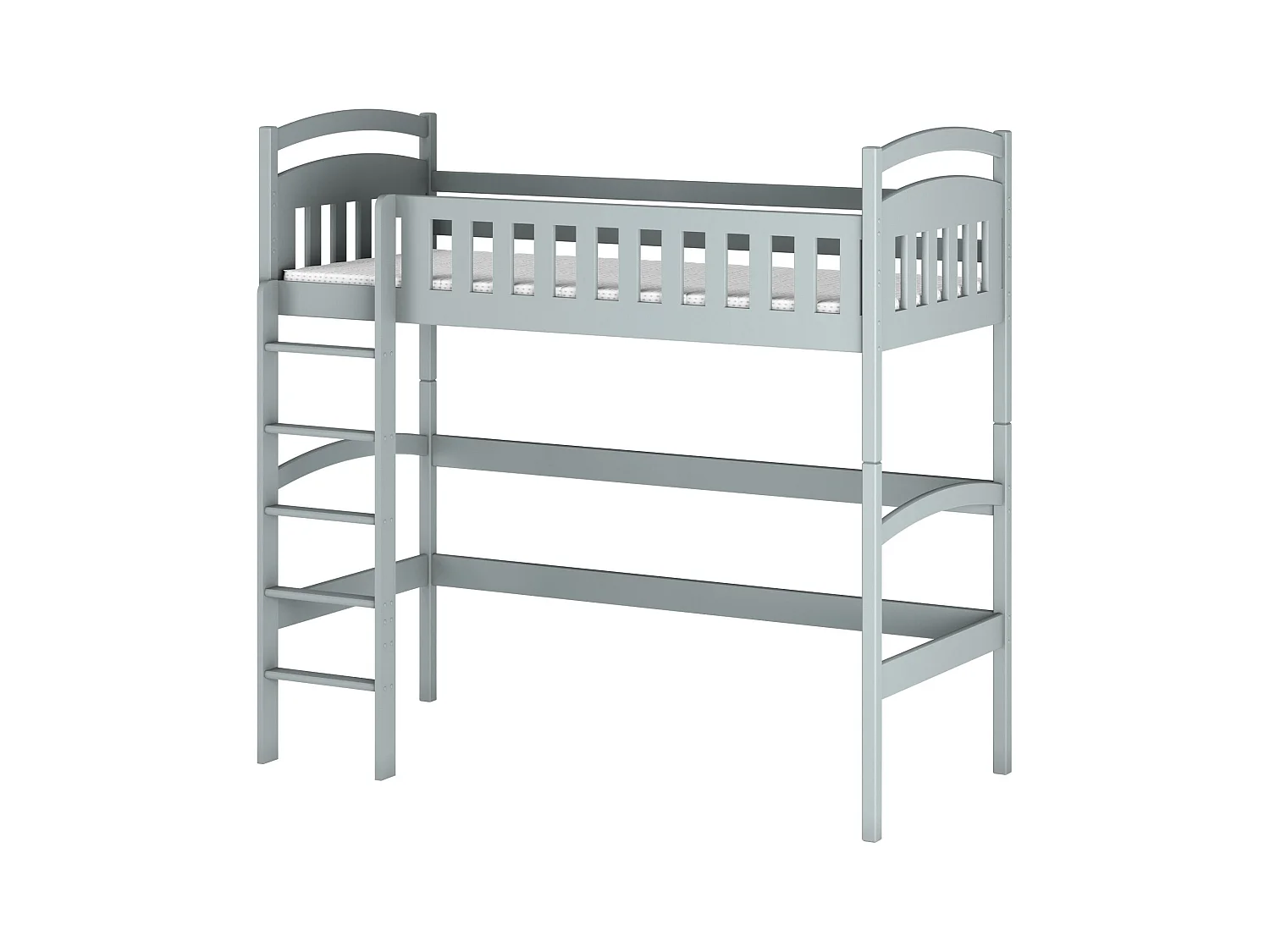 Lit mezzanine MIA LB012 90x180 cm Gris