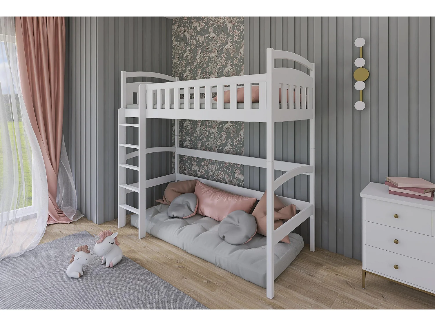 Hoogslaper MIA LB012 90x180 cm Wit