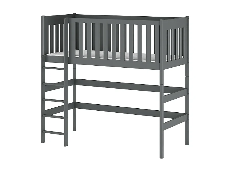 Letto a soppalco LAURA LB002 80x180 cm Grafite