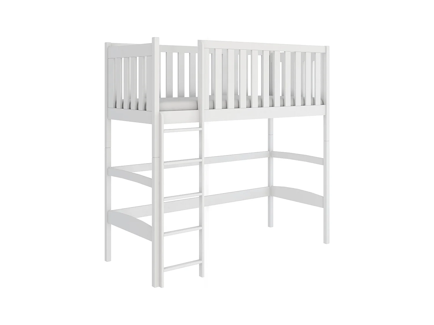 Lit mezzanine LAURA LB002 80x180 cm Blanc