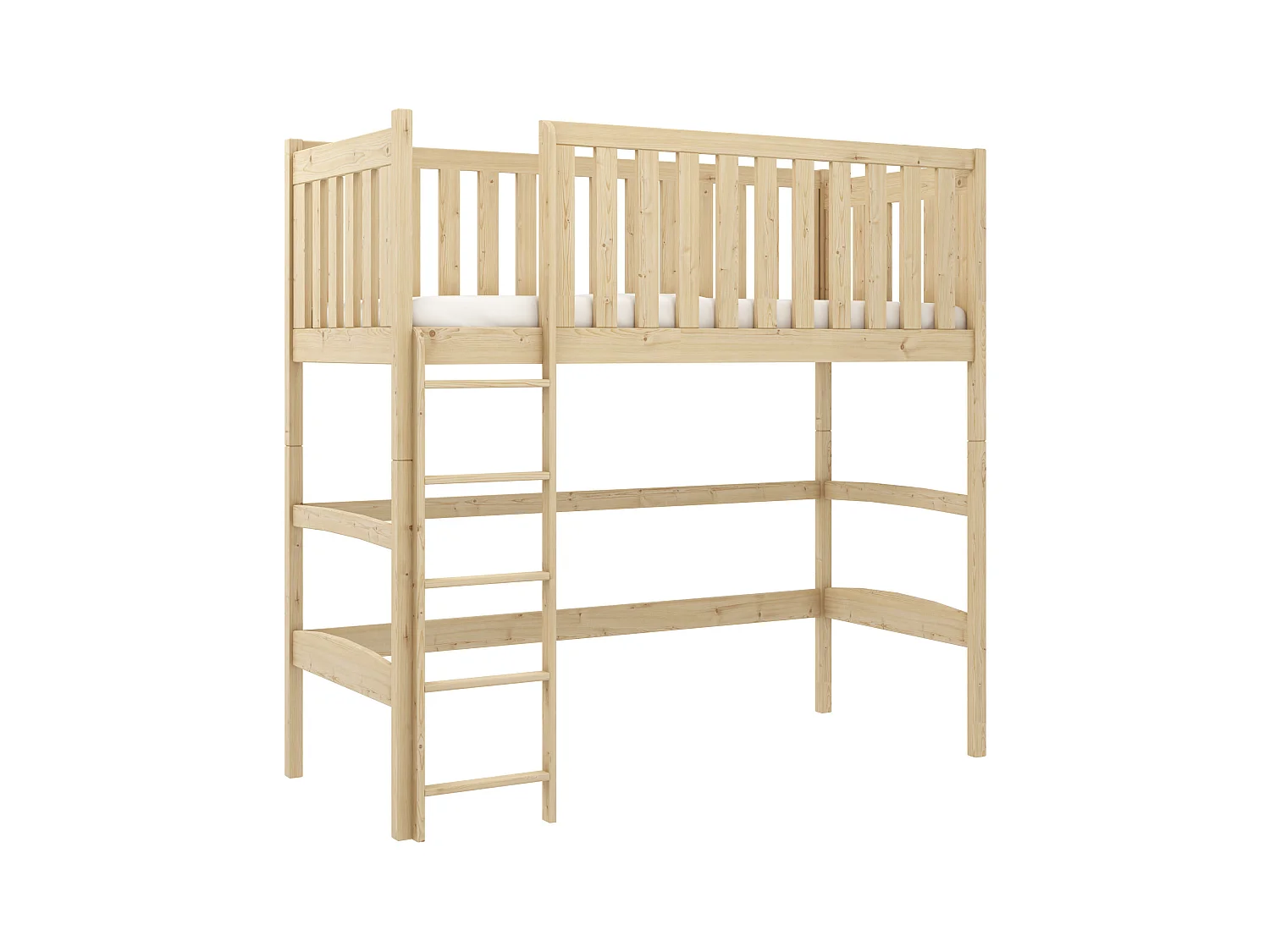 Lit mezzanine LAURA LB004 90x190 cm Beige