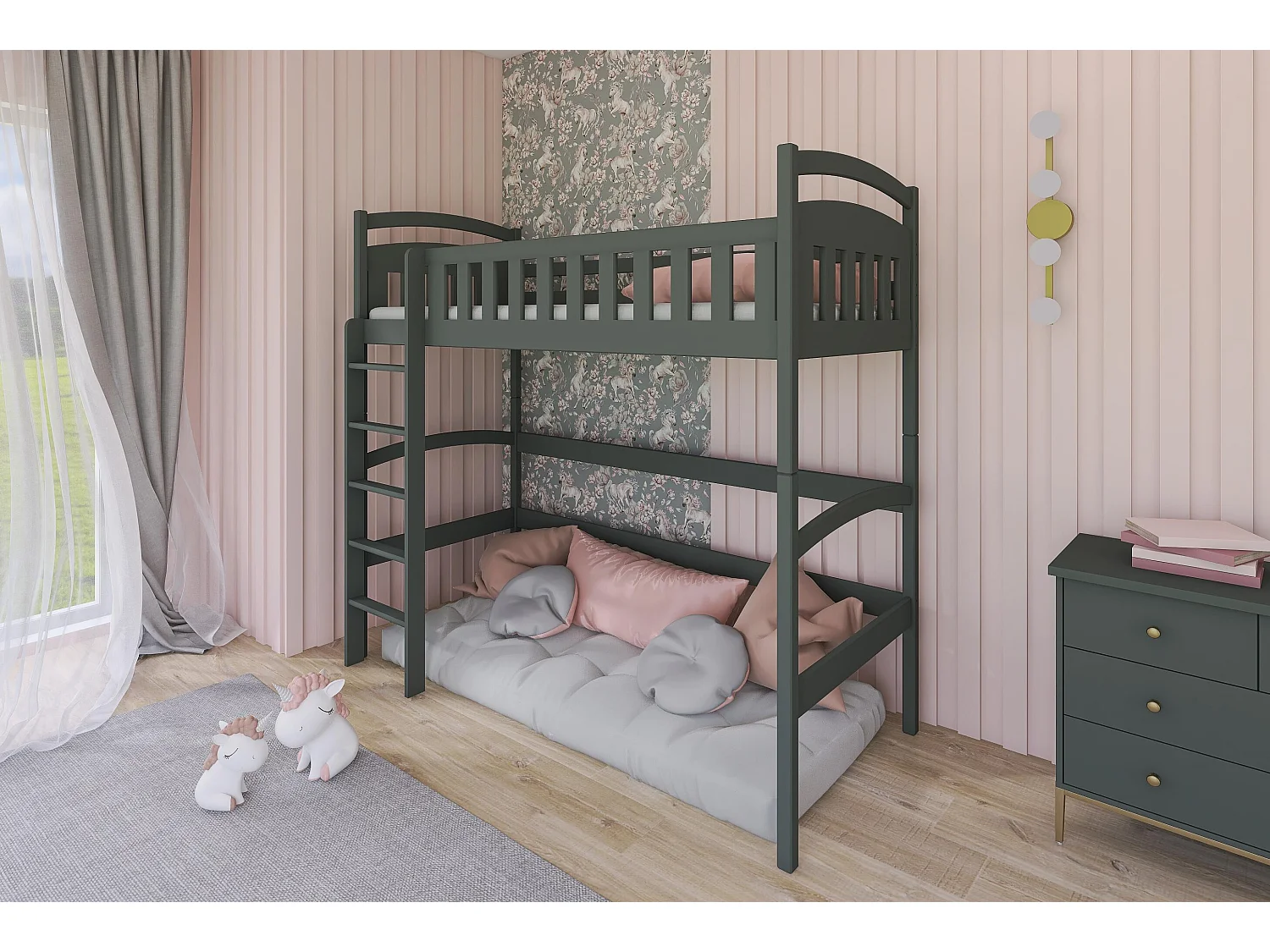 Hoogslaper MIA LB002 80x180 cm Grafiet