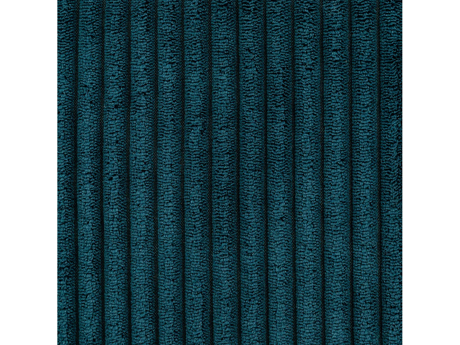 Pouf fauteuil velours côtelé bleu canard - MORGAN