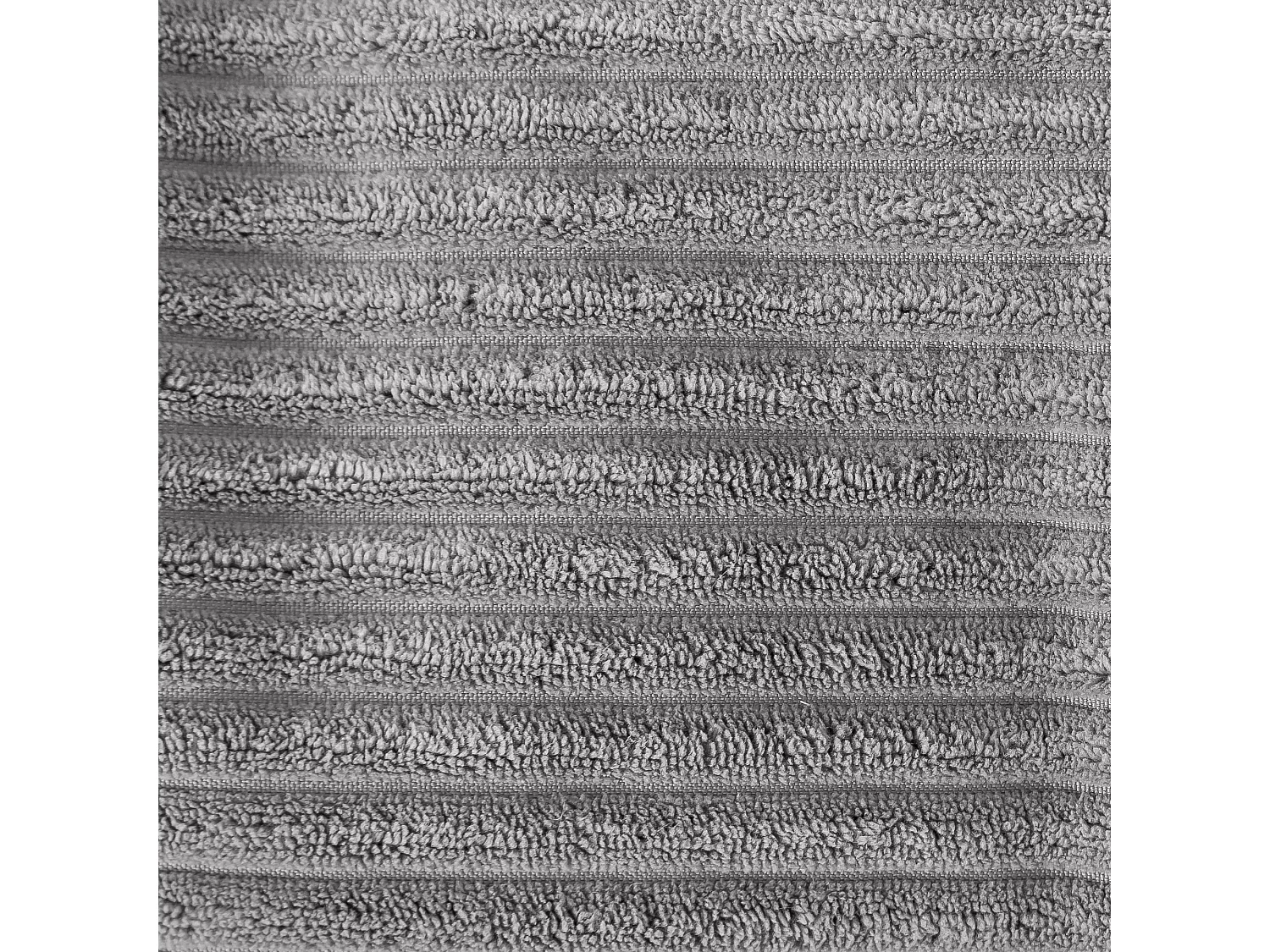 Pouf inclinable velours côtelé, gris - DALTON