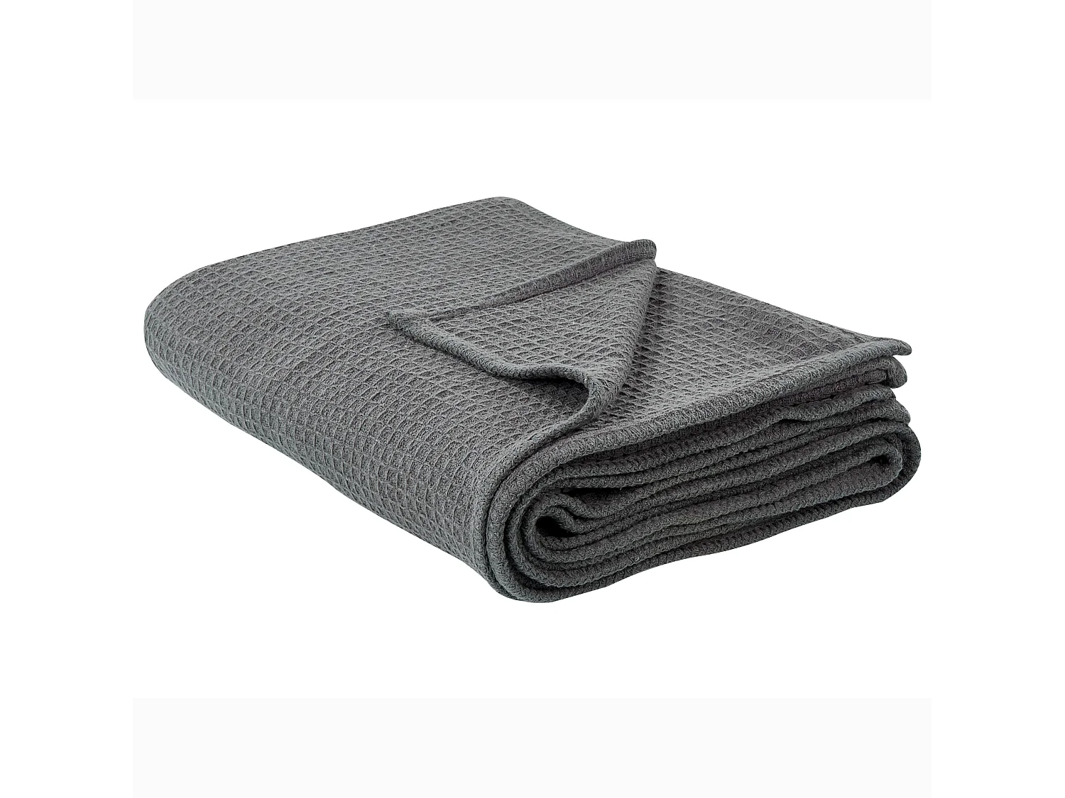 Tagesdecke RAGALA Baumwolle 200 x 220 cm Dunkelgrau