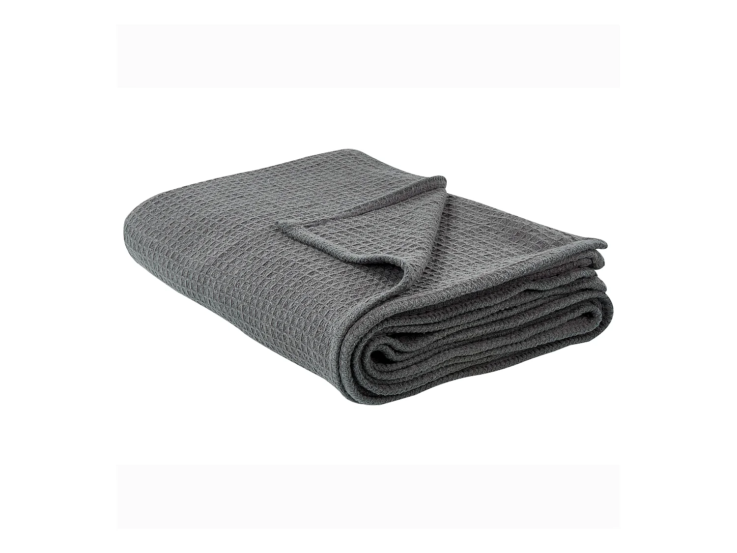 Couvre-lits RAGALA Coton 220 x 240 cm Gris foncé