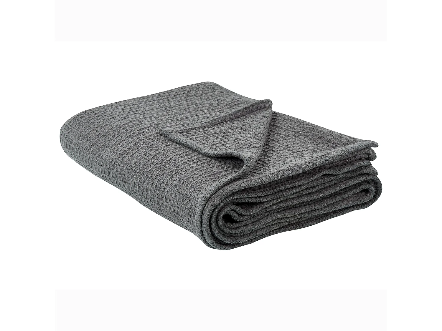 Couvre-lits RAGALA Coton 220 x 240 cm Gris foncé