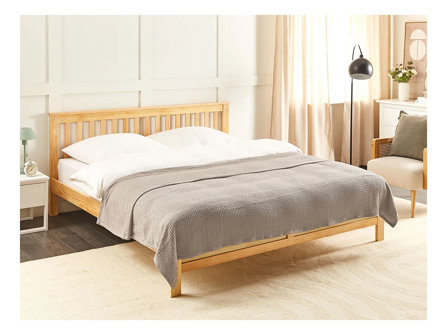 Couvre-lits RAGALA Coton 200 x 220 cm Taupe